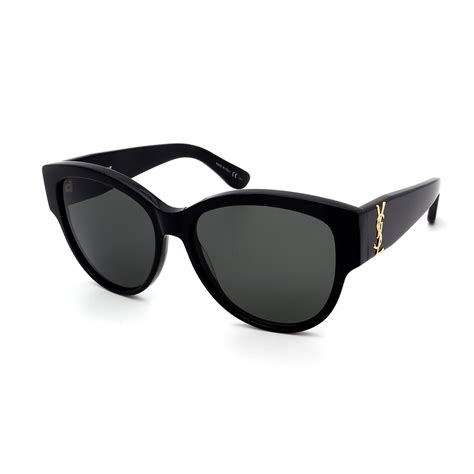 ysl black on black sunglasses|yves saint laurent sunglasses women's.